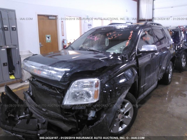 2GKFLRE37F6212942 - 2015 GMC TERRAIN SLE BLACK photo 2