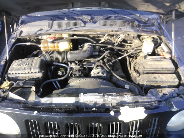 1J4GL38K45W711485 - 2005 JEEP LIBERTY RENEGADE BLACK photo 10