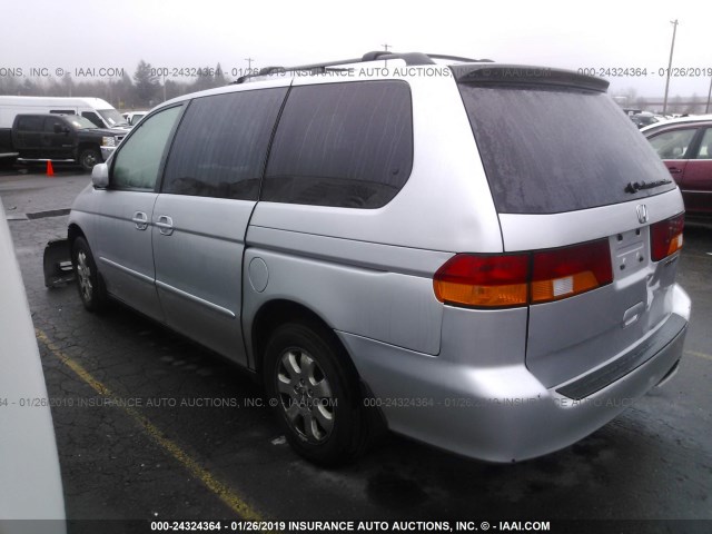 5FNRL18963B028611 - 2003 HONDA ODYSSEY EXL SILVER photo 3