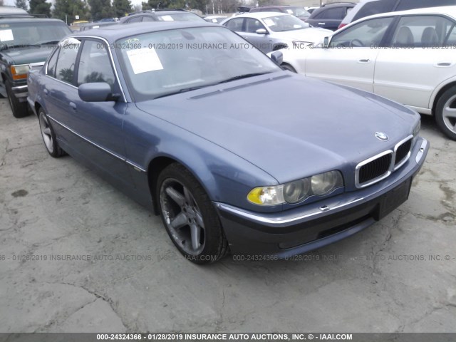 WBAGG83411DN83421 - 2001 BMW 740 I AUTOMATIC BLUE photo 1
