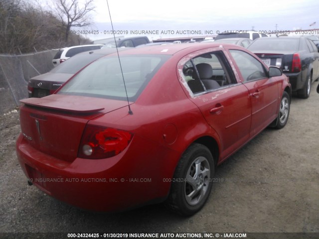 1G2AJ55F687266450 - 2008 PONTIAC G5 RED photo 4