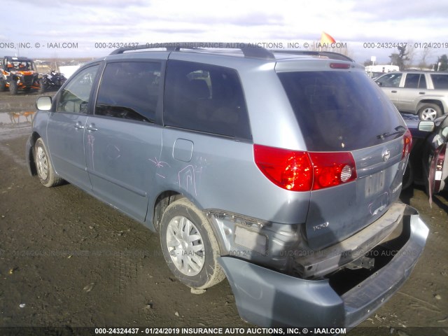 5TDZK23C59S288630 - 2009 TOYOTA SIENNA CE/LE BLUE photo 3