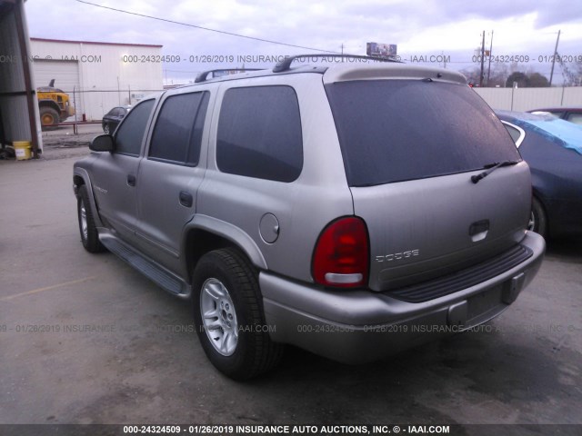 1B4HR28N41F530651 - 2001 DODGE DURANGO SILVER photo 3