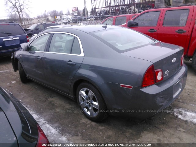 1G1ZG57B98F208693 - 2008 CHEVROLET MALIBU LS GRAY photo 3