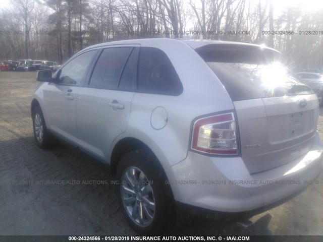 2FMDK48C89BA60553 - 2009 FORD EDGE SEL GRAY photo 3