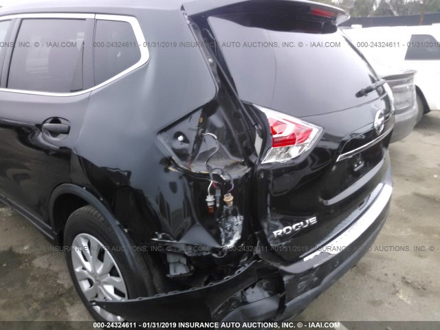 5N1AT2MNXGC833368 - 2016 NISSAN ROGUE S/SL/SV BLACK photo 6