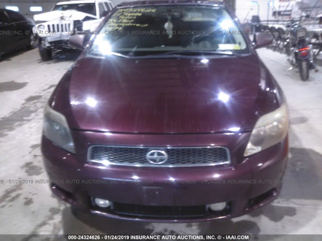 JTKDE177070151256 - 2007 TOYOTA SCION TC 勃艮第红 照片 6