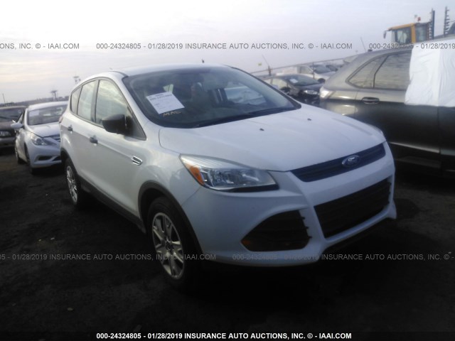 1FMCU0F70EUA81888 - 2014 FORD ESCAPE S WHITE photo 1