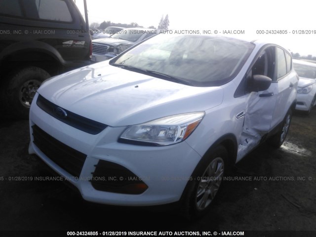 1FMCU0F70EUA81888 - 2014 FORD ESCAPE S WHITE photo 2