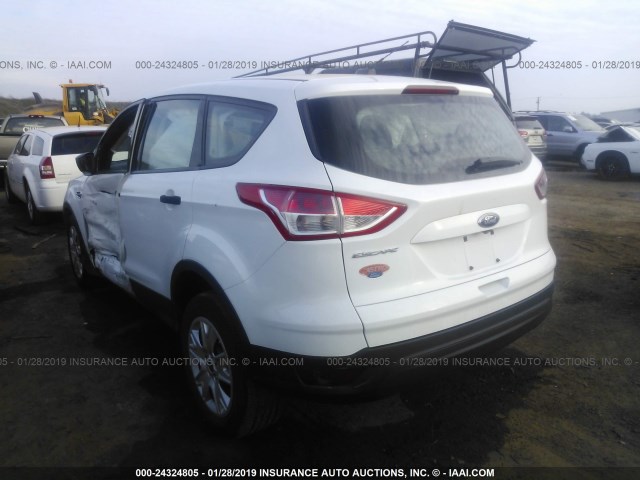 1FMCU0F70EUA81888 - 2014 FORD ESCAPE S WHITE photo 3