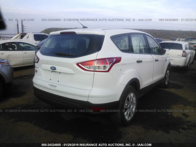 1FMCU0F70EUA81888 - 2014 FORD ESCAPE S WHITE photo 4