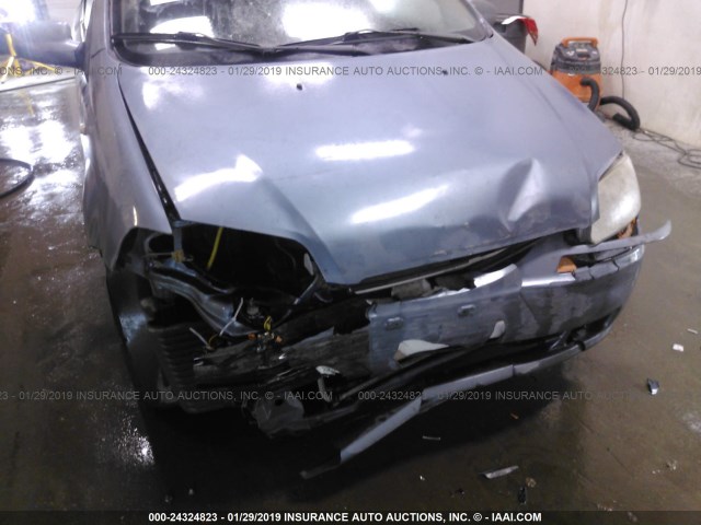 KL1TD66648B009260 - 2008 CHEVROLET AVEO LS BLUE photo 6