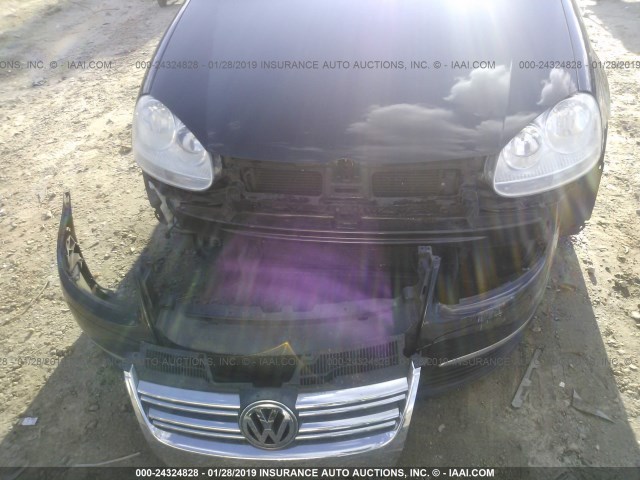 3VWRM71K18M059116 - 2008 VOLKSWAGEN JETTA SE/SEL BLACK photo 6