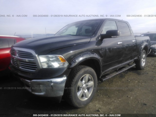 1C6RR7TT6HS531447 - 2017 RAM 1500 SLT BLACK photo 2