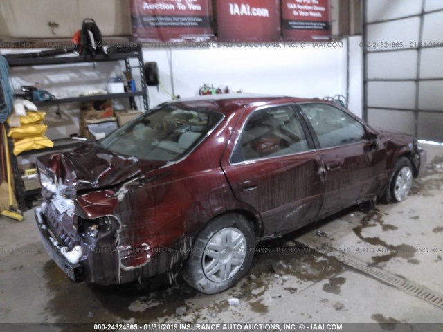 4T1BF28K51U128877 - 2001 TOYOTA CAMRY LE/XLE 红色 照片 4