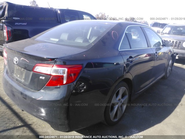 4T1BF1FK1EU732980 - 2014 TOYOTA CAMRY L/SE/LE/XLE 黑色 照片 4
