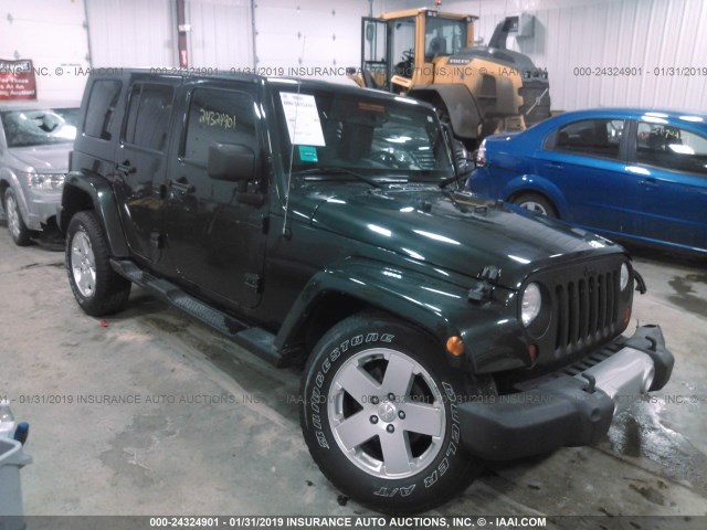 1J4BA5H12AL152632 - 2010 JEEP WRANGLER UNLIMITE SAHARA GREEN photo 1