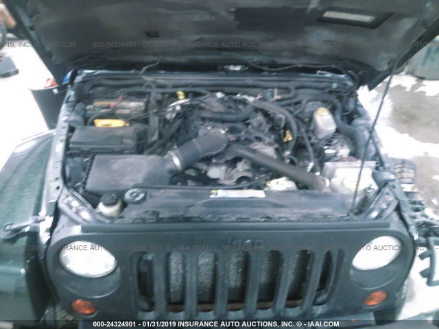 1J4BA5H12AL152632 - 2010 JEEP WRANGLER UNLIMITE SAHARA GREEN photo 10