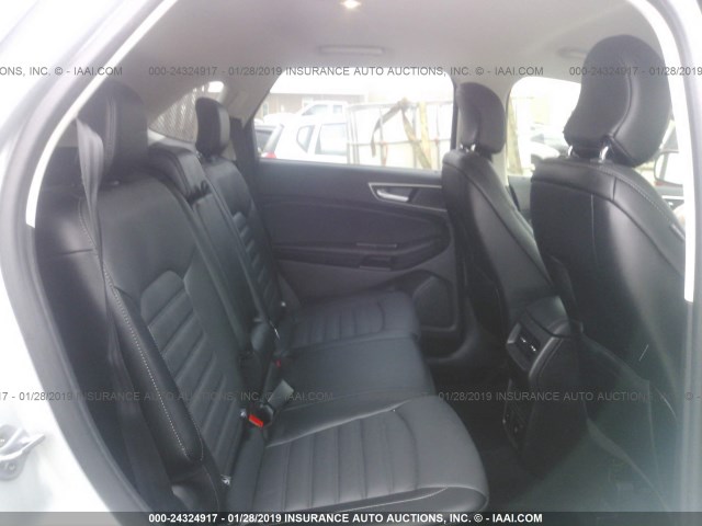 2FMPK3J98HBB96623 - 2017 FORD EDGE SEL SILVER photo 8