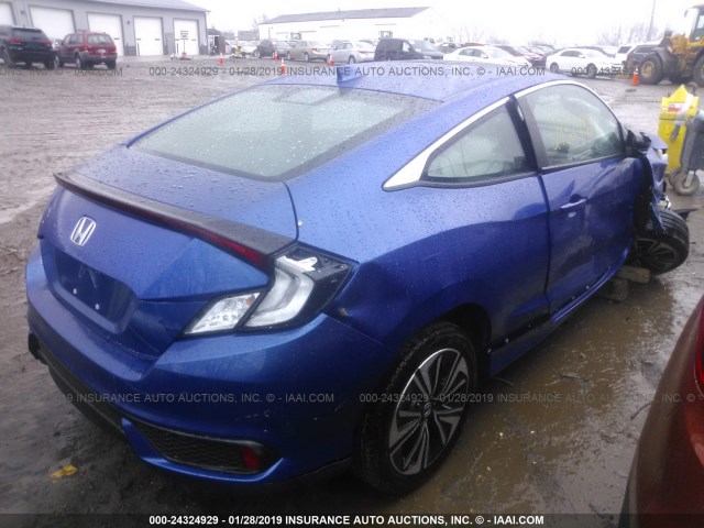 2HGFC3B75HH355607 - 2017 HONDA CIVIC EXL ლურჯი ფოტო 4