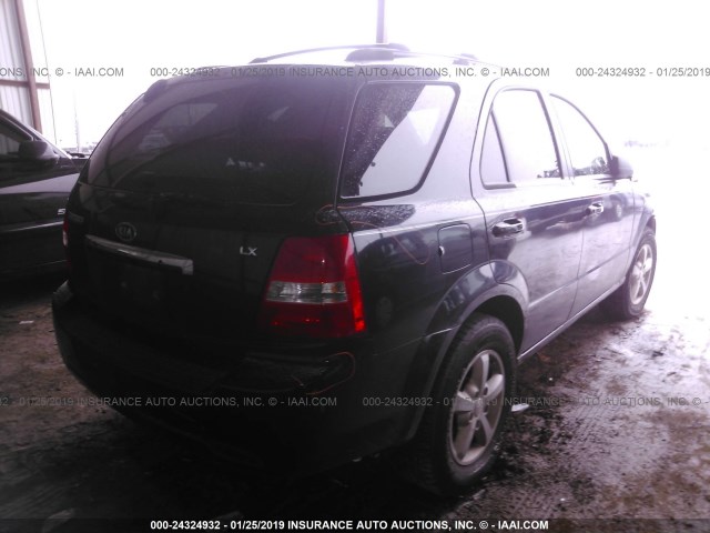 KNDJC736075710579 - 2007 KIA SORENTO EX/LX BLACK photo 4