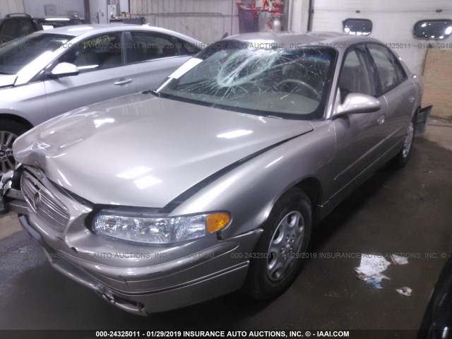 2G4WB52K421191523 - 2002 BUICK REGAL LS Champagne photo 2