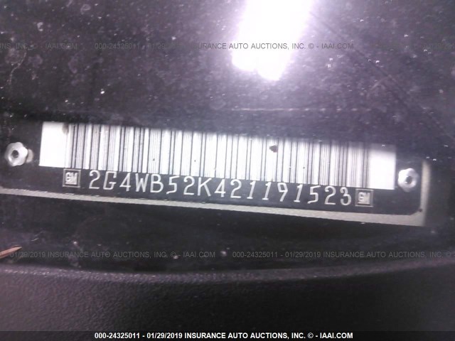 2G4WB52K421191523 - 2002 BUICK REGAL LS Champagne photo 9