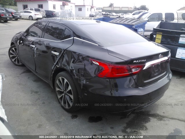 1N4AA6AP0HC362961 - 2017 NISSAN MAXIMA 3.5S/SV/SL/SR/PLAT BLACK photo 3