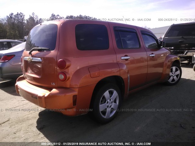 3GNDA13D17S620238 - 2007 CHEVROLET HHR LS ORANGE photo 4