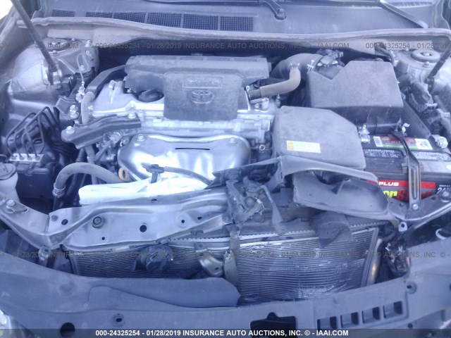 4T4BF1FK3GR536239 - 2016 TOYOTA CAMRY LE/XLE/SE/XSE GRAY photo 10