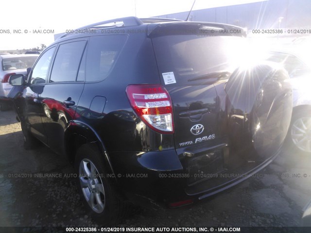 2T3DK4DV1AW029920 - 2010 TOYOTA RAV4 LIMITED BLACK photo 3