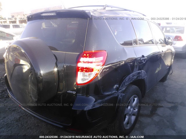 2T3DK4DV1AW029920 - 2010 TOYOTA RAV4 LIMITED BLACK photo 4