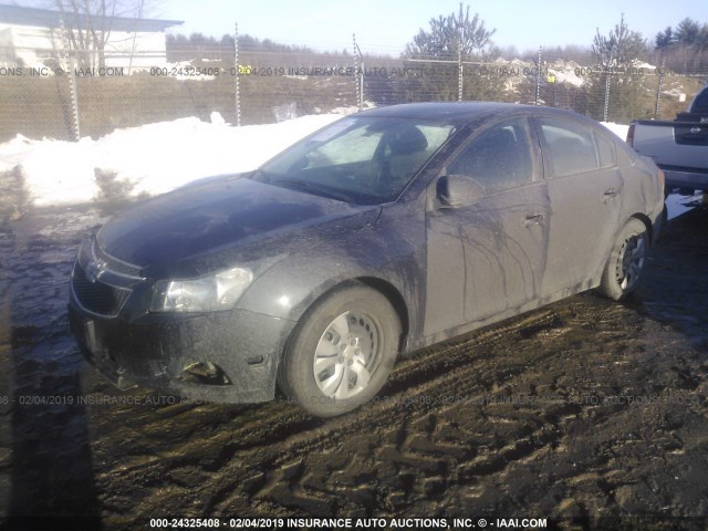 1G1PA5SG6E7145957 - 2014 CHEVROLET CRUZE LS BLUE photo 2