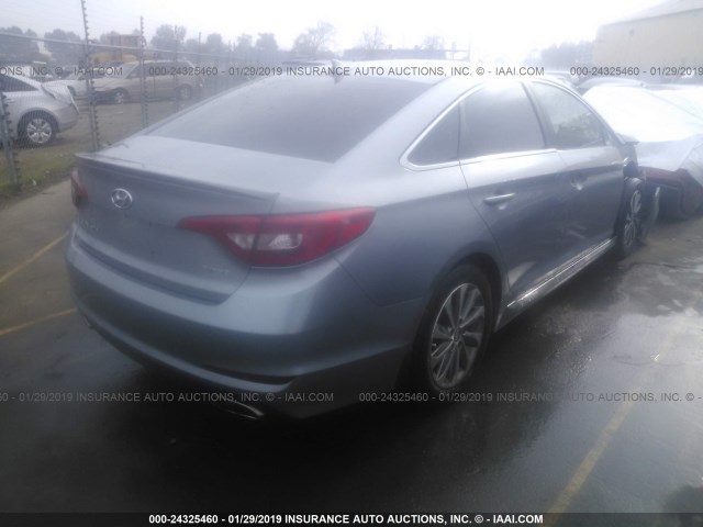 5NPE34AFXGH351115 - 2016 HYUNDAI SONATA SPORT/LIMITED SILVER photo 4