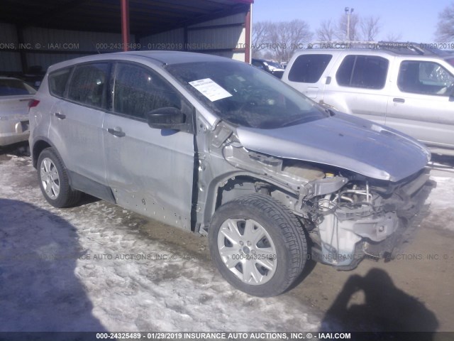 1FMCU0F72FUB74249 - 2015 FORD ESCAPE S SILVER photo 1