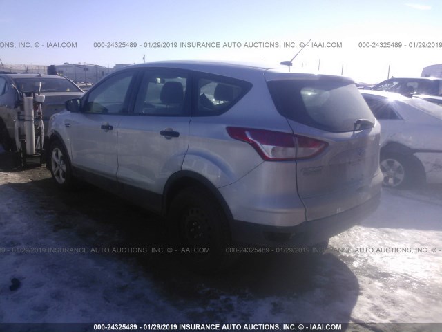 1FMCU0F72FUB74249 - 2015 FORD ESCAPE S SILVER photo 3