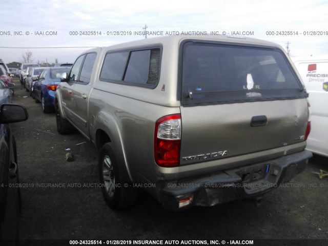 5TBET34176S515691 - 2006 TOYOTA TUNDRA DOUBLE CAB SR5 GOLD photo 3