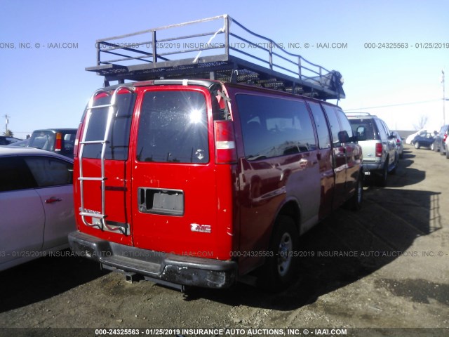 1GJHG39U931195402 - 2003 GMC SAVANA G3500 RED photo 4