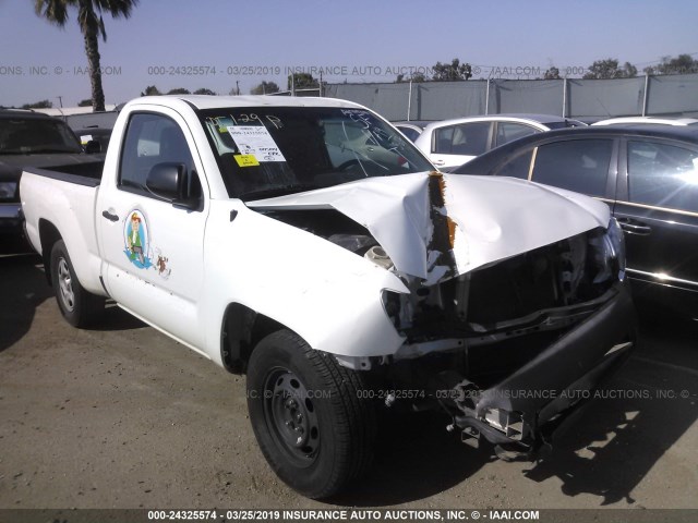 5TFNX4CN4EX035560 - 2014 TOYOTA TACOMA WHITE photo 1