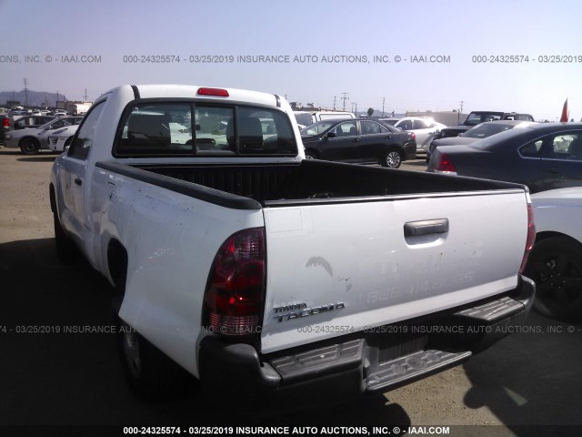 5TFNX4CN4EX035560 - 2014 TOYOTA TACOMA WHITE photo 3