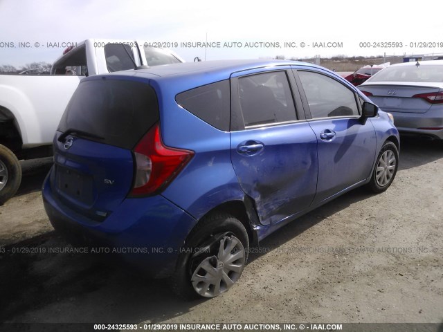 3N1CE2CP7GL351670 - 2016 NISSAN VERSA NOTE S/S PLUS/SV/SL/SR BLUE photo 4