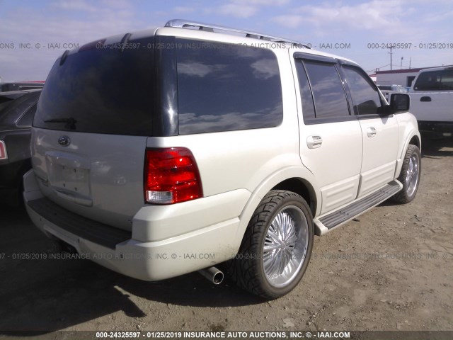 1FMPU19596LA65987 - 2006 FORD EXPEDITION LIMITED CREAM photo 4