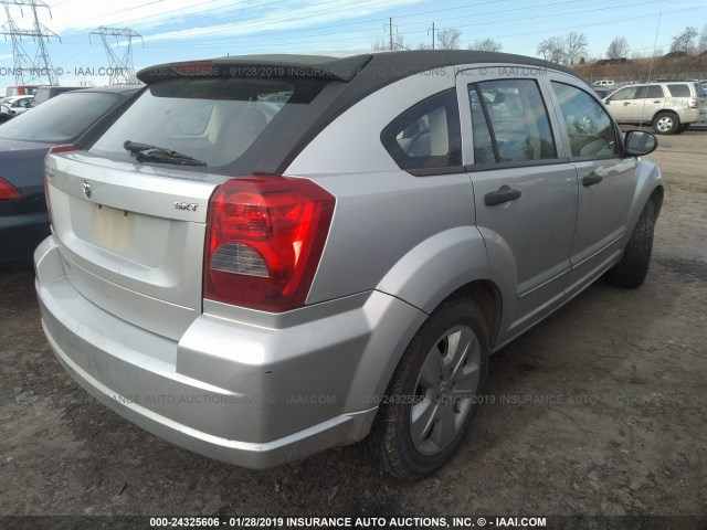 1B3JB48B87D502268 - 2007 DODGE CALIBER SXT SILVER photo 4