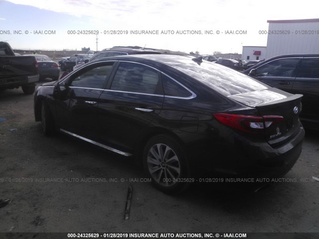 5NPE34AF9FH093085 - 2015 HYUNDAI SONATA SPORT/LIMITED BLACK photo 3