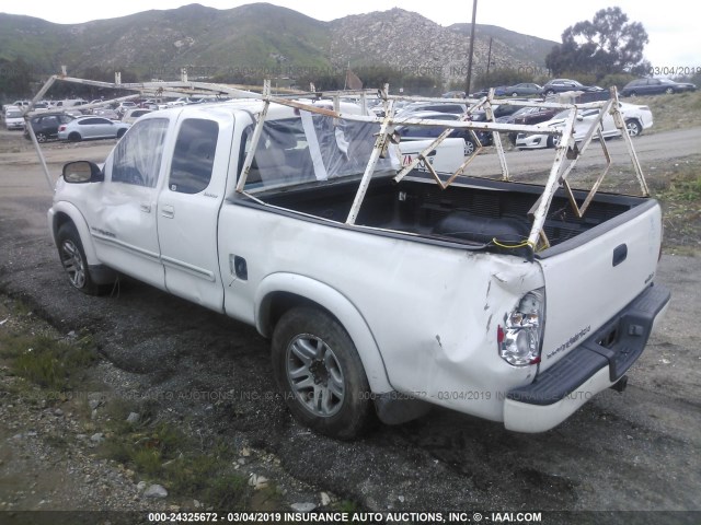 5TBRT38115S465185 - 2005 TOYOTA TUNDRA ACCESS CAB LIMITED WHITE photo 3