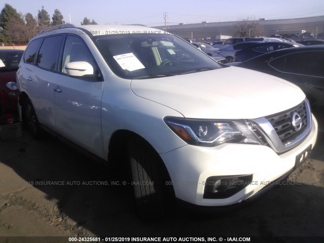 5N1DR2MM3HC676917 - 2017 NISSAN PATHFINDER S/SV/SL/PLATINUM WHITE photo 1