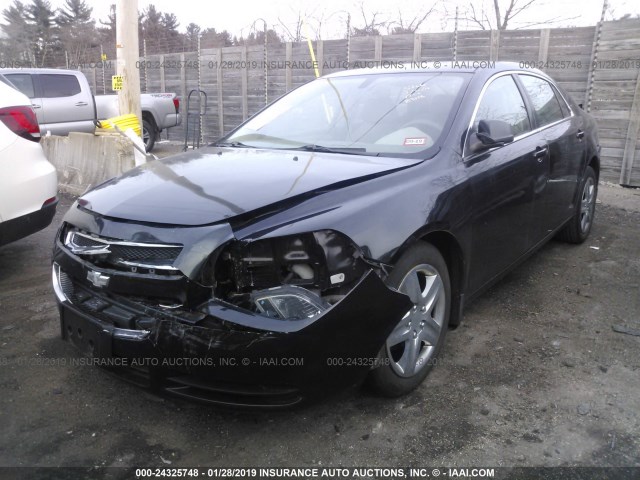 1G1ZA5E19BF181613 - 2011 CHEVROLET MALIBU LS BLACK photo 2