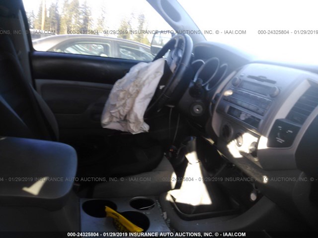 5TEUX4ENXAZ743873 - 2010 TOYOTA TACOMA ACCESS CAB ვერცხლისფერი ფოტო 5
