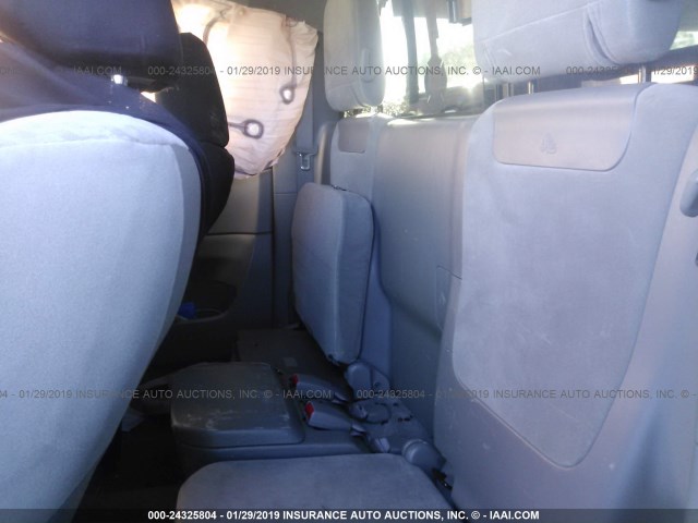 5TEUX4ENXAZ743873 - 2010 TOYOTA TACOMA ACCESS CAB ვერცხლისფერი ფოტო 8