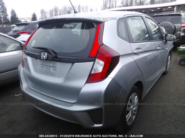 3HGGK5H51HM710427 - 2017 HONDA FIT LX SILVER photo 4